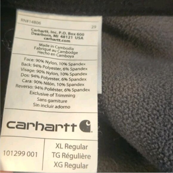 Carhartt Crowley Soft Shell Fleece- Lined Heavy Workwear Jacket - Picture 9 of 16
